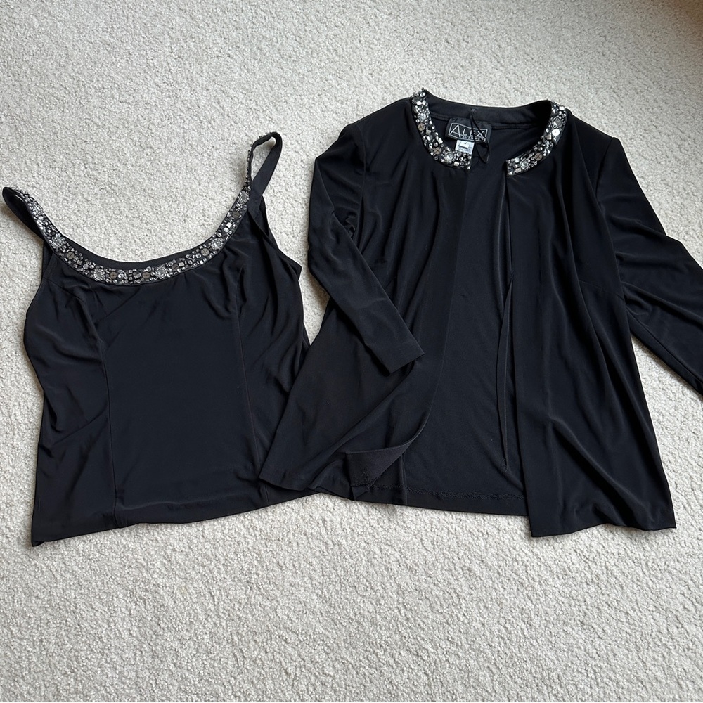 Black Alex Evenings Set in M